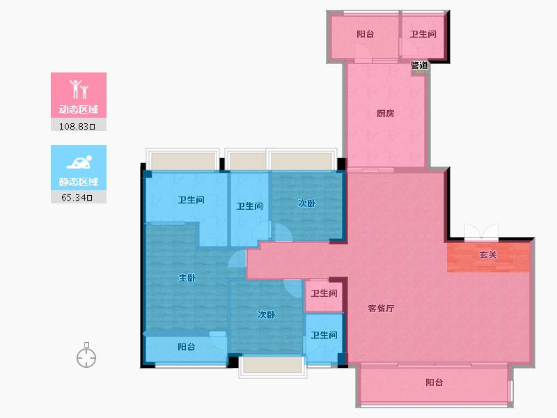 广东省-深圳市-大悦城天玺壹号-159.53-户型库-动静分区