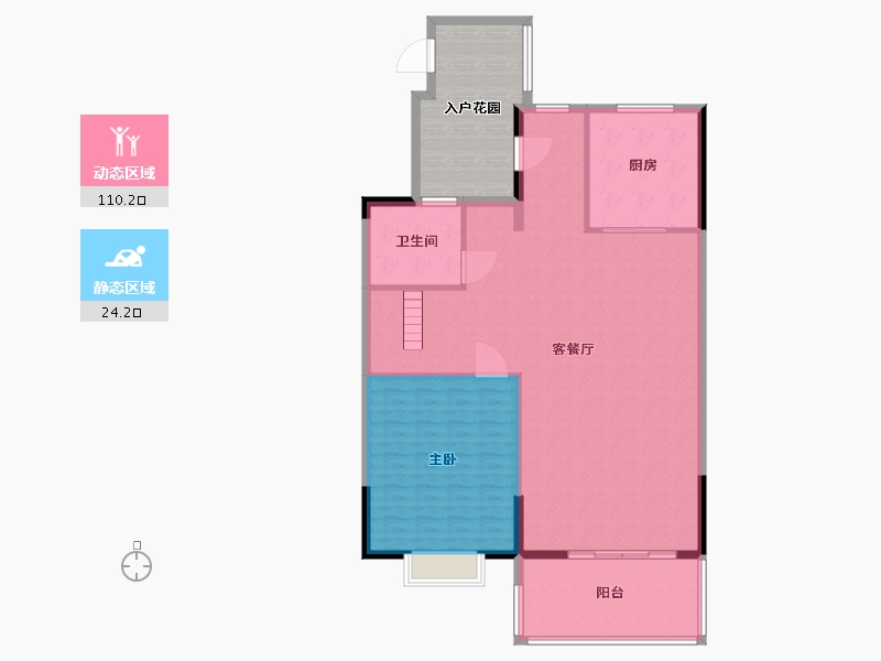 江苏省-泰州市-凤城府-140.00-户型库-动静分区