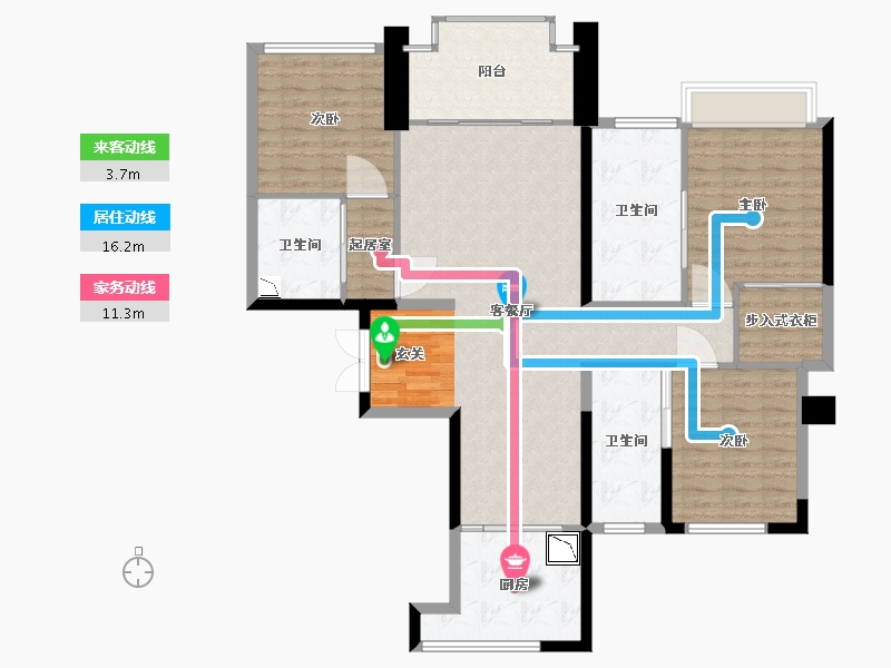 广东省-深圳市-龙华金茂府-124.65-户型库-动静线