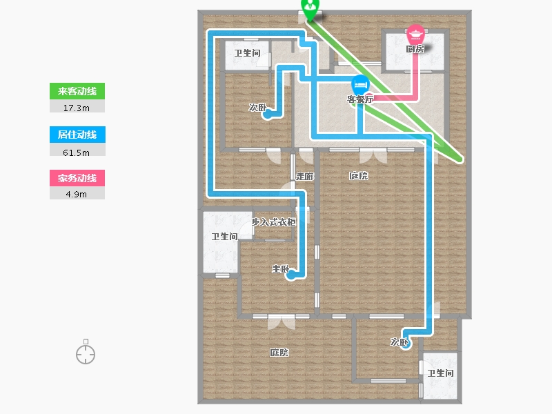 浙江省-湖州市-安吉天使小镇砚溪湖-273.79-户型库-动静线