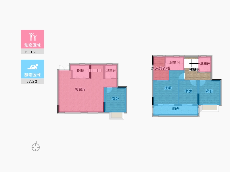 江苏省-徐州市-凤凰源著-109.90-户型库-动静分区