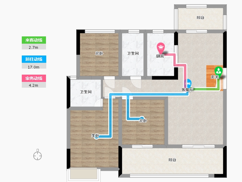 四川省-成都市-天府金融港-104.66-户型库-动静线