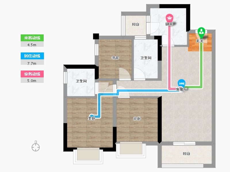 四川省-成都市-翰林学府-72.16-户型库-动静线