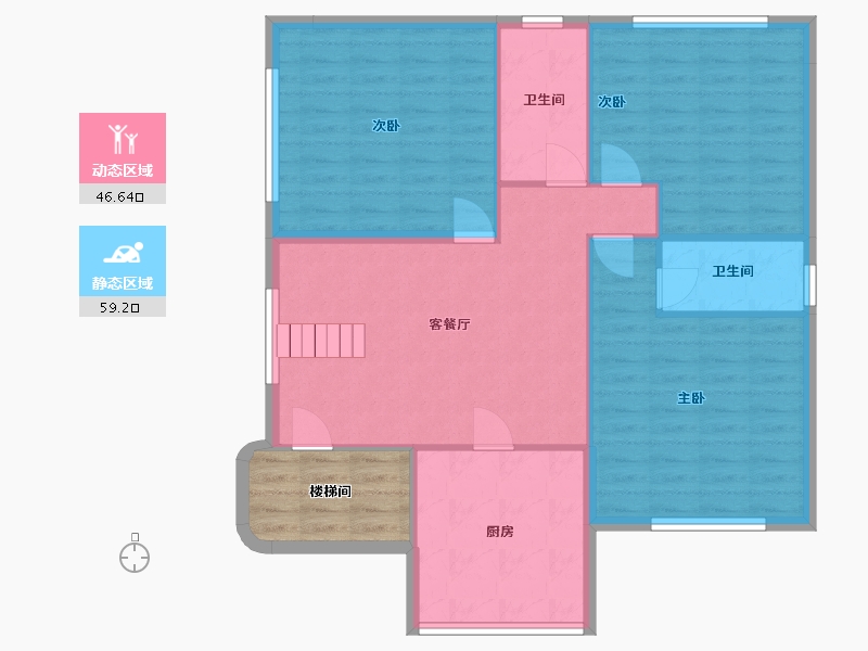 广东省-佛山市-南海区丹灶镇西城社区-102.54-户型库-动静分区