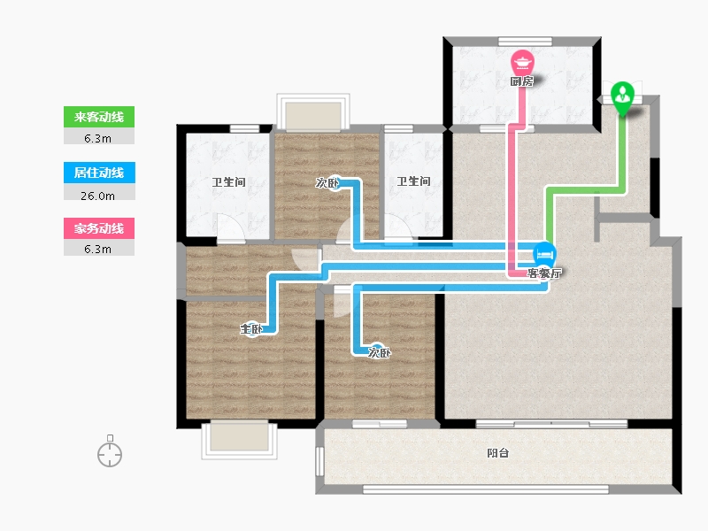 江苏省-常州市-新城樾隽中央-124.05-户型库-动静线