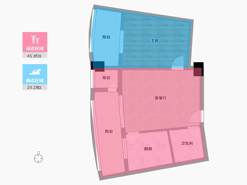 河南省-驻马店市-美庐园-55.00-户型库-动静分区