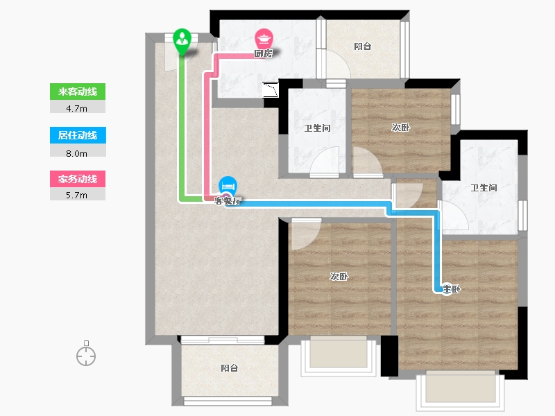 四川省-眉山市-江天樾-72.77-户型库-动静线