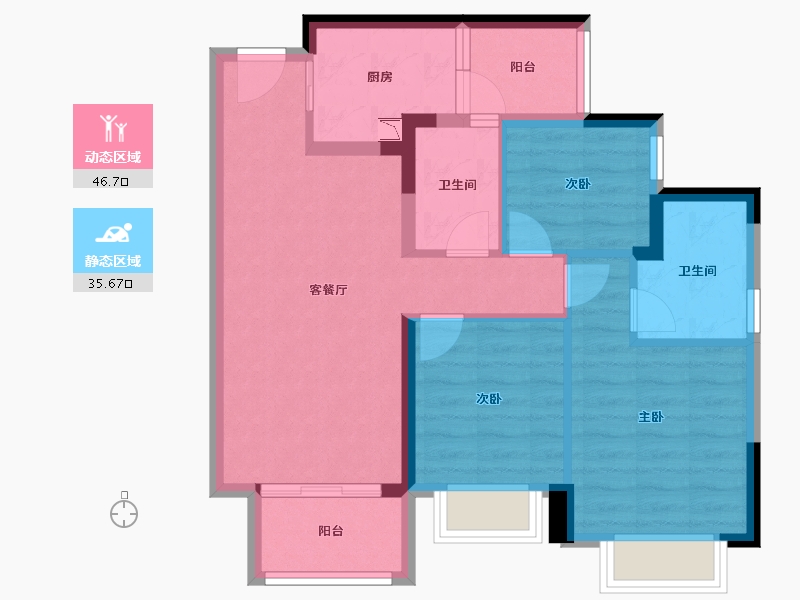 四川省-眉山市-江天樾-72.77-户型库-动静分区