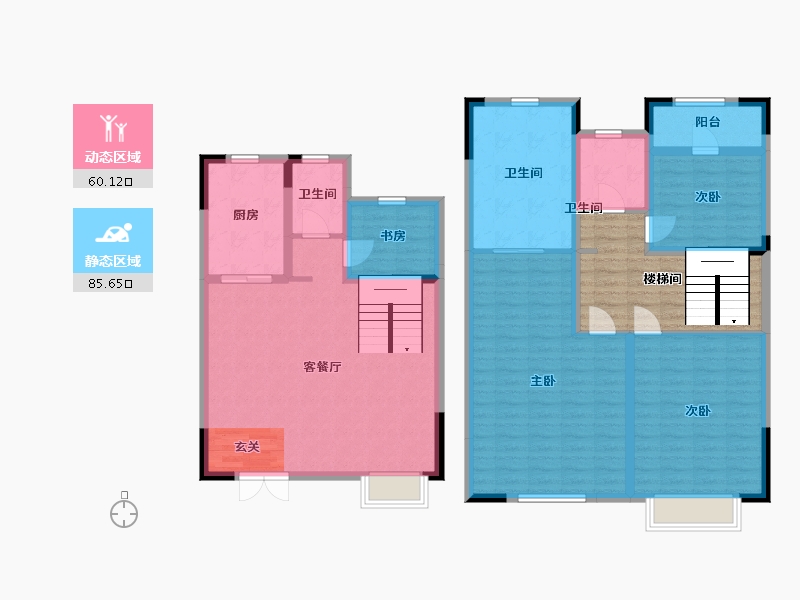 浙江省-宁波市-吾悦首府-145.86-户型库-动静分区