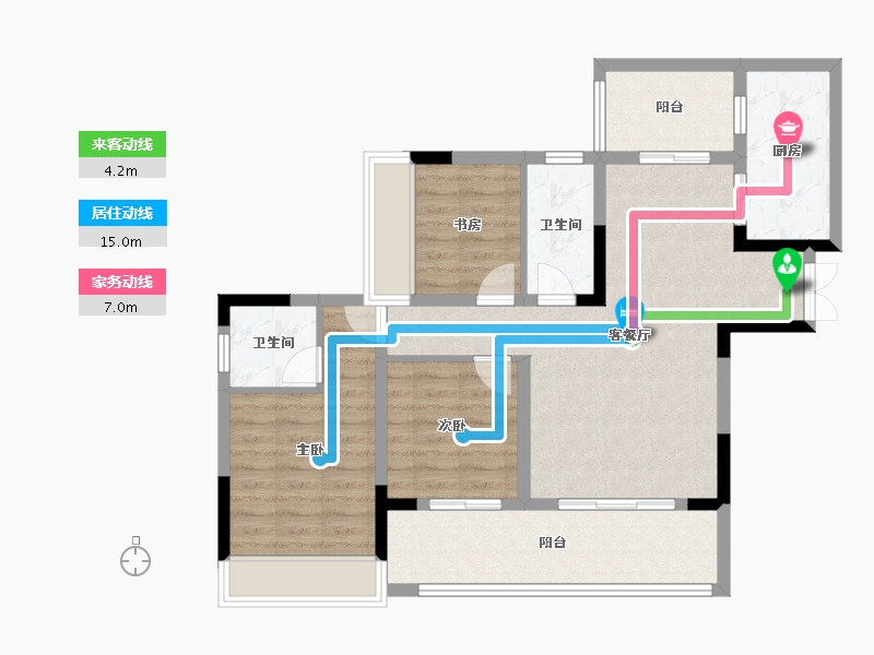 四川省-宜宾市-海成 高铁生态城-87.67-户型库-动静线