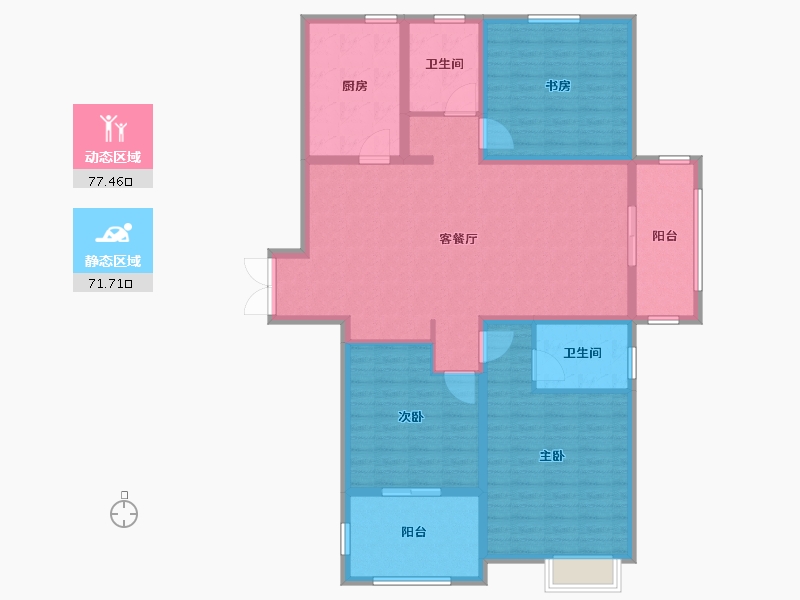 江苏省-连云港市-同科・汇丰国际-135.00-户型库-动静分区