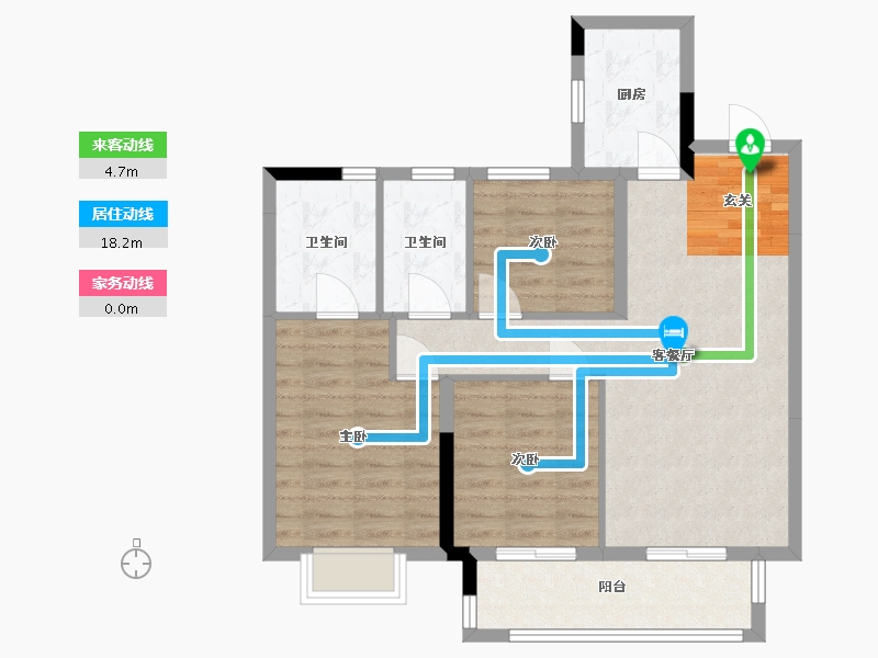 安徽省-合肥市-大发长安融悦四季-79.00-户型库-动静线