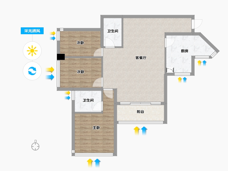 广东省-深圳市-海印长城-88.03-户型库-采光通风