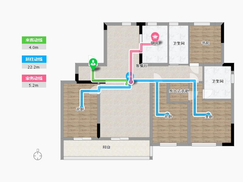 安徽省-合肥市-融创望海潮-124.14-户型库-动静线