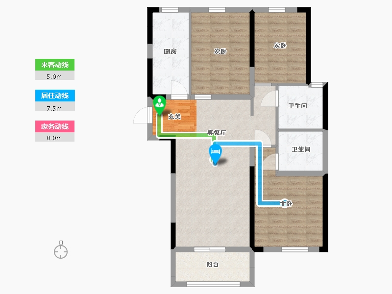 湖北省-武汉市-正商书香华府-92.80-户型库-动静线