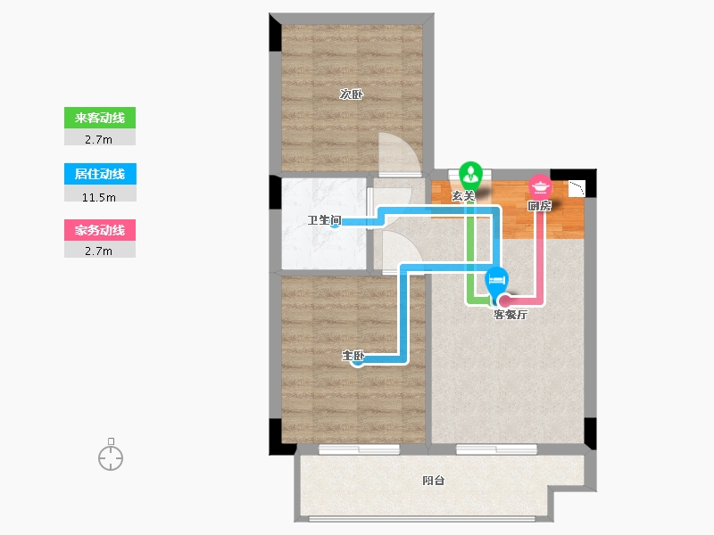 福建省-福州市-武夷建发・山外山-55.87-户型库-动静线