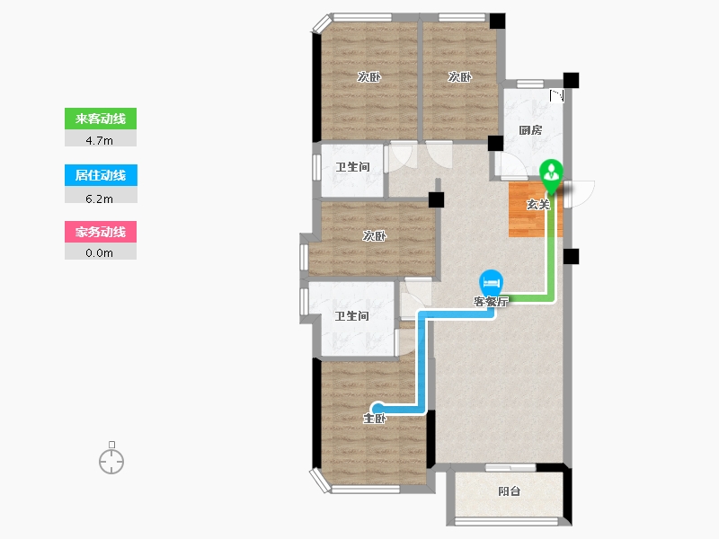 福建省-福州市-武夷澜庭-89.35-户型库-动静线