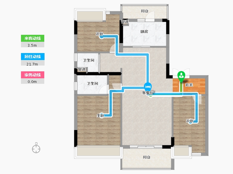 江苏省-南京市-碧桂园・泊云间-100.00-户型库-动静线