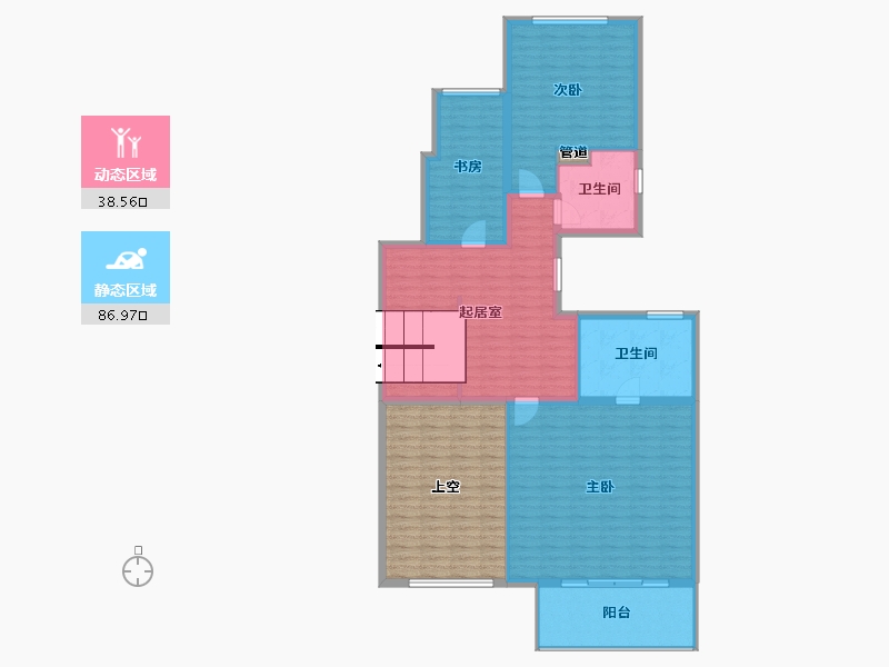 江苏省-南京市-北大资源颐和翡翠府-135.76-户型库-动静分区