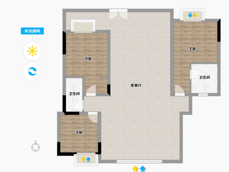 云南省-丽江市-壹地山院-122.20-户型库-采光通风