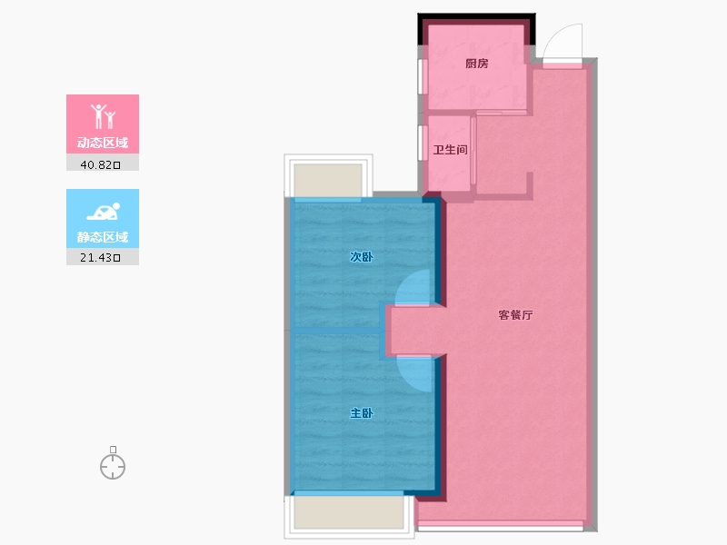 浙江省-金华市-远疆天域-55.39-户型库-动静分区