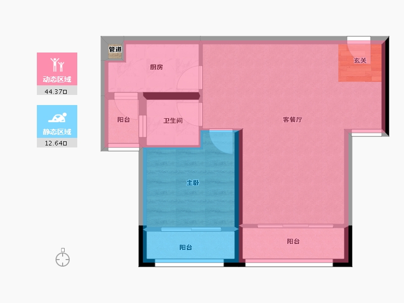 广东省-深圳市-传麒东湖名苑-51.01-户型库-动静分区