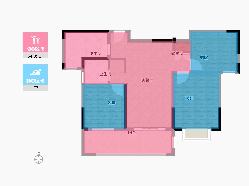 湖南省-长沙市-亿达智造小镇-96.01-户型库-动静分区