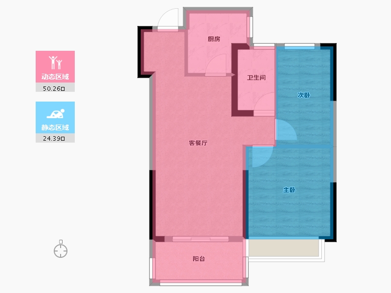 江苏省-徐州市-云熙御-67.00-户型库-动静分区