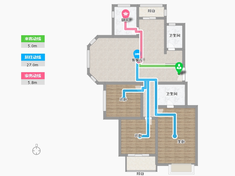 河南省-郑州市-隆府新城-113.00-户型库-动静线