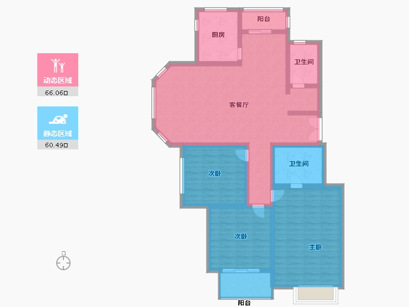 河南省-郑州市-隆府新城-113.00-户型库-动静分区