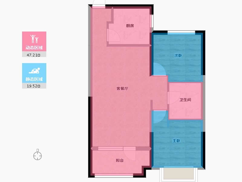 辽宁省-沈阳市-奥园天悦-59.28-户型库-动静分区