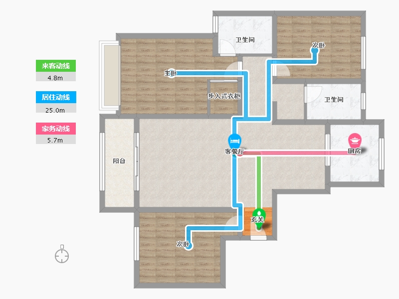 河南省-信阳市-中乐江南名都-123.00-户型库-动静线