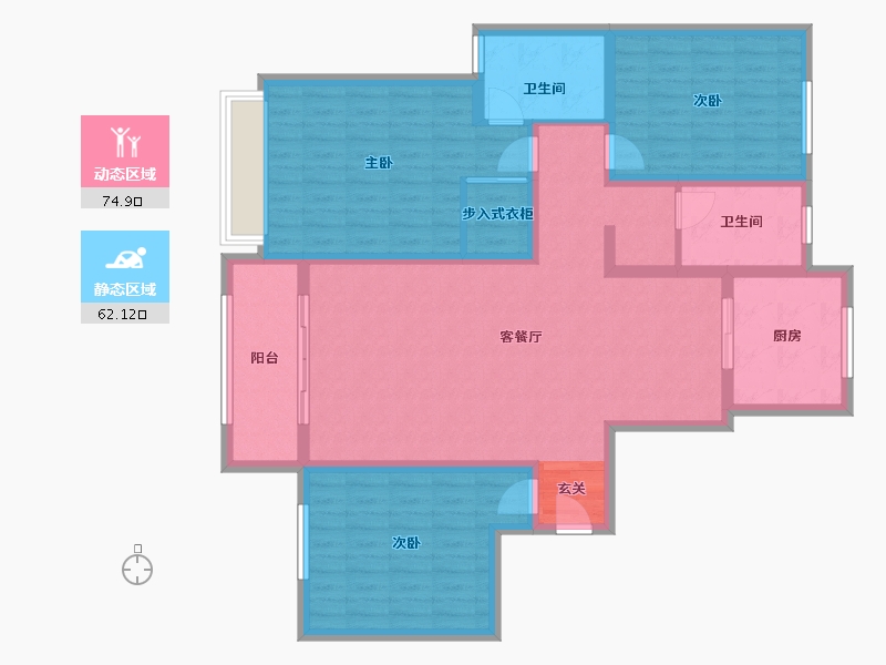 河南省-信阳市-中乐江南名都-123.00-户型库-动静分区