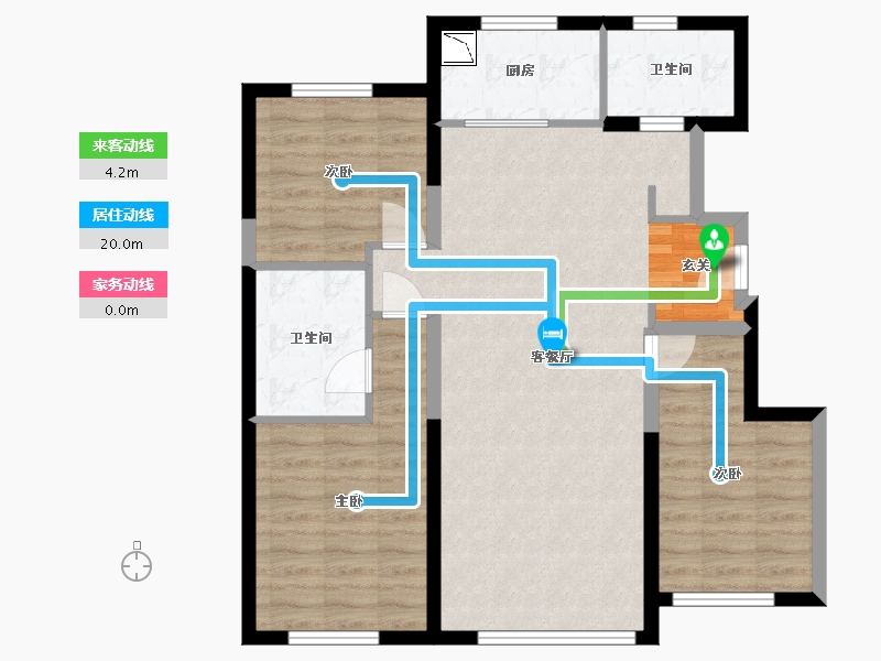 吉林省-长春市-金地名著-85.02-户型库-动静线