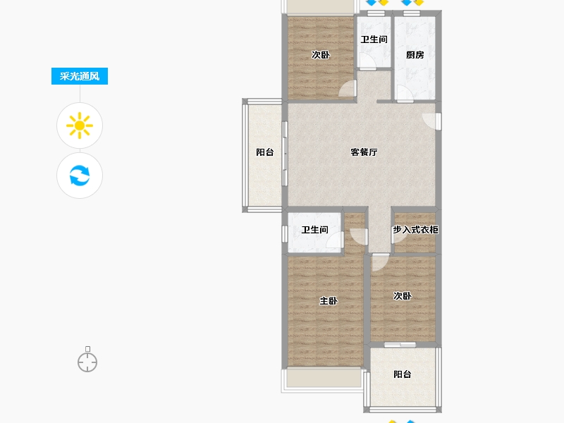 浙江省-绍兴市-天玺湾-99.00-户型库-采光通风