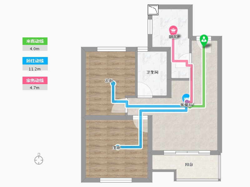 上海-上海市-裕德苑-52.00-户型库-动静线