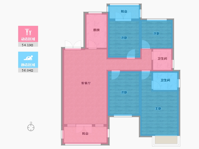 河北省-邢台市-美术馆-97.57-户型库-动静分区