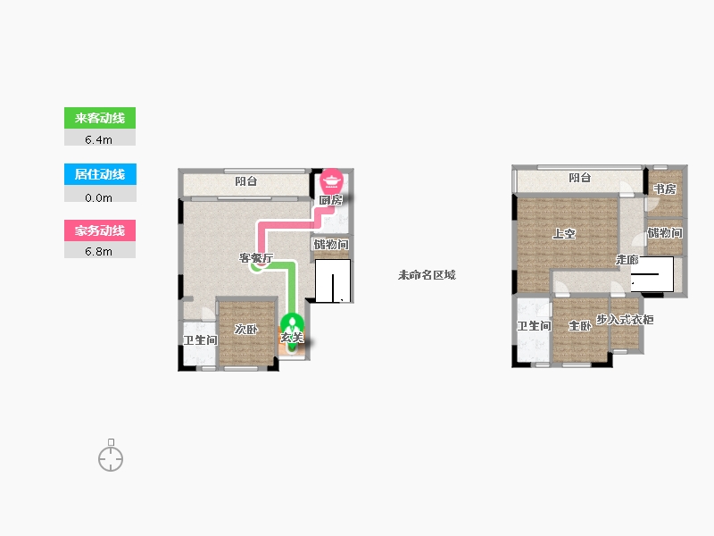 重庆-重庆市-融创曲水风和-162.16-户型库-动静线