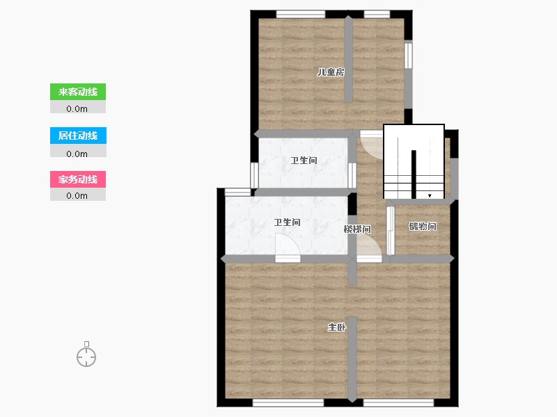 北京-北京市-山屿・西山著-65.54-户型库-动静线