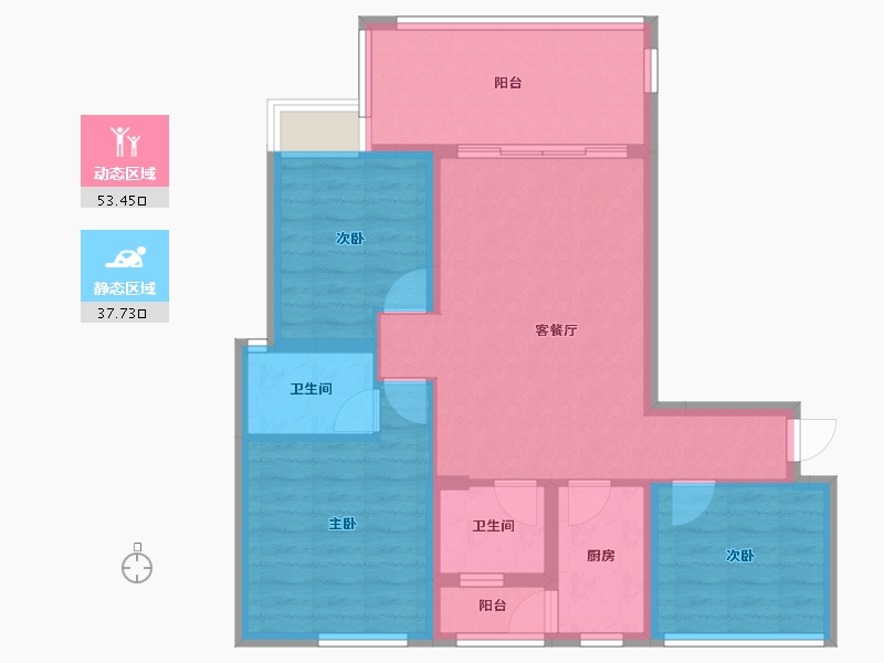 四川省-攀枝花市-中央公园-81.05-户型库-动静分区