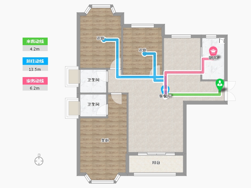 江西省-九江市-中辉・世纪城-95.69-户型库-动静线