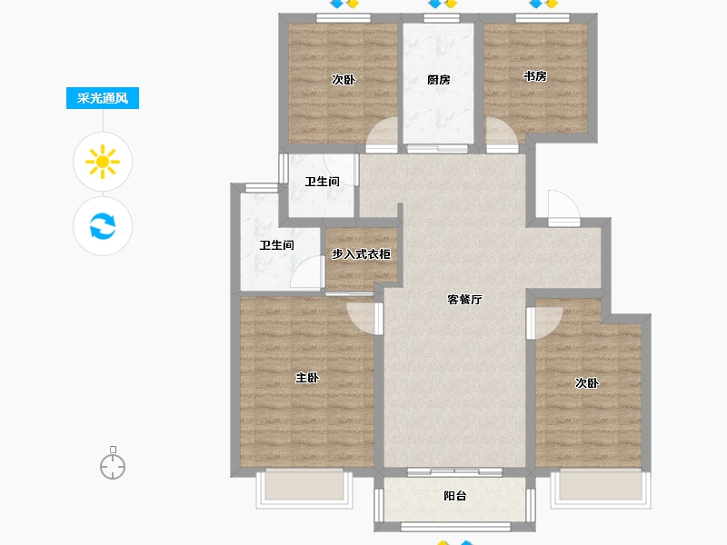 山东省-聊城市-康寿村-103.20-户型库-采光通风