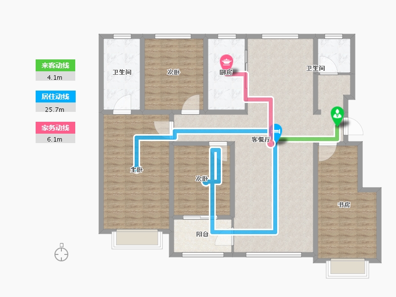 山东省-聊城市-学府新城-149.51-户型库-动静线