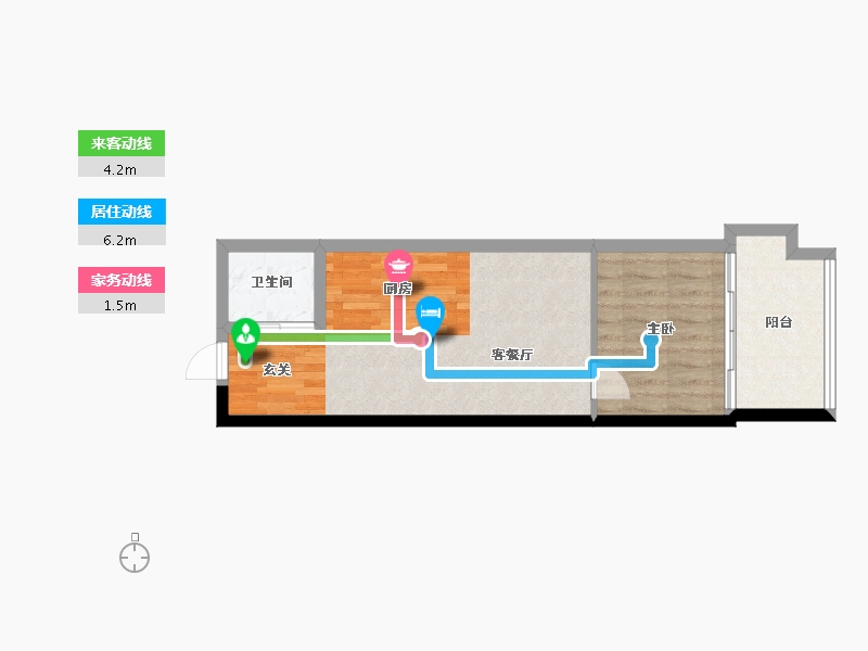 广东省-中山市-锦绣国际花城-44.60-户型库-动静线