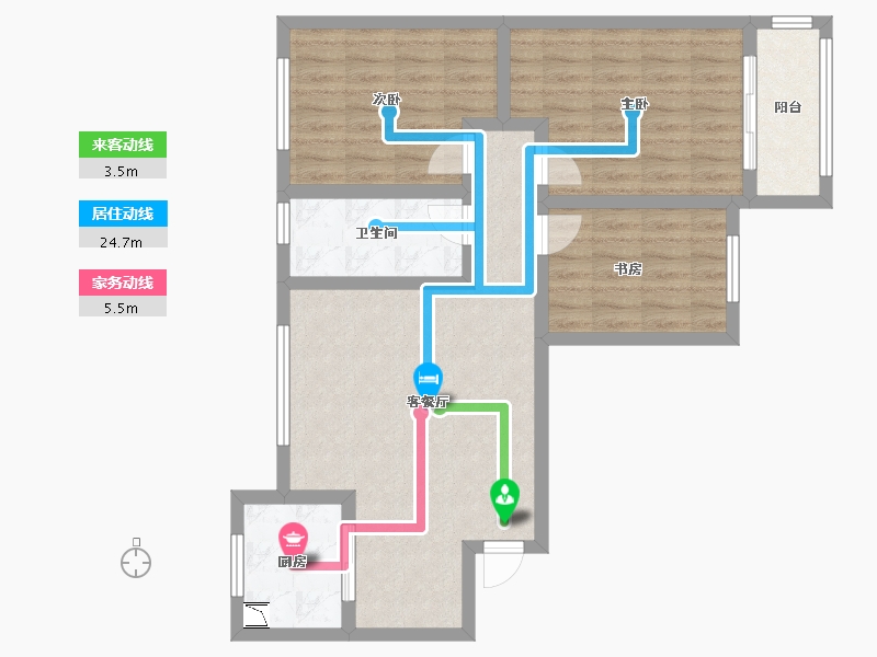 陕西省-咸阳市-望贤城启-79.08-户型库-动静线