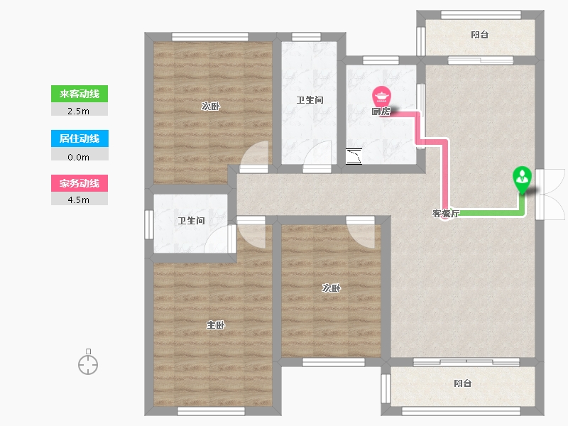 河南省-洛阳市-宜阳建业森林半岛-94.55-户型库-动静线