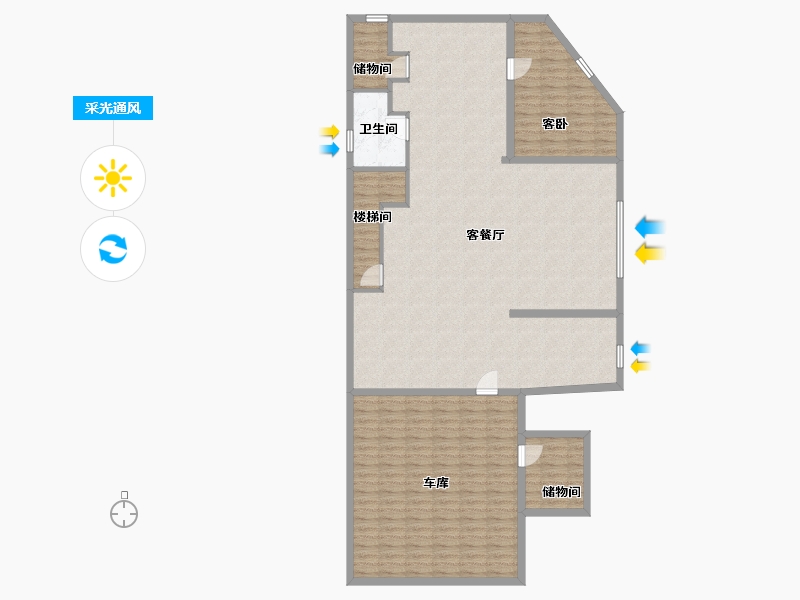 陕西省-西安市-湖滨花园-158.63-户型库-采光通风