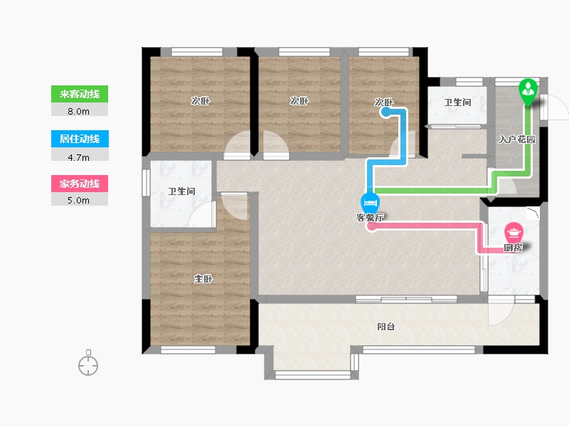 四川省-遂宁市-射洪金科・集美嘉悦-92.46-户型库-动静线