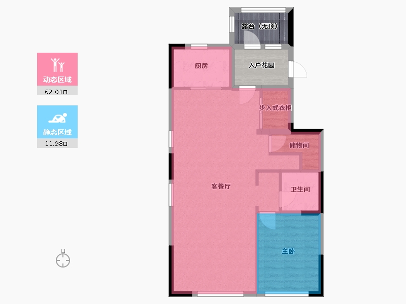 河南省-新乡市-泰禾中州院子-76.18-户型库-动静分区