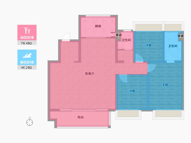 安徽省-芜湖市-伟星政务壹号-112.80-户型库-动静分区